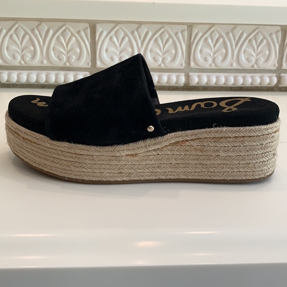 Sam Edelman Weslee Suede PlatformEspadrille Slides - Picture 2 of 13